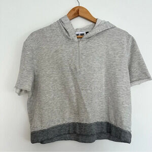 {The Laundry Room} Cropped oversized hooded short sleeve sweater Size: S